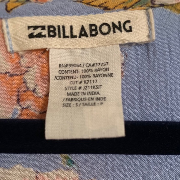 Billabong Floral Print Bell Sleeves Romper Size S - Picture 4 of 4